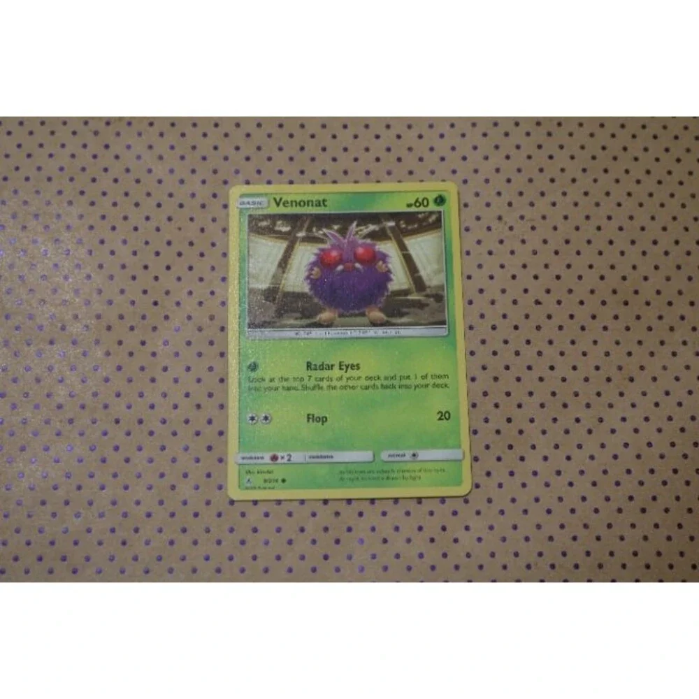 Venonat 9/124 Pokemon Card (2019)